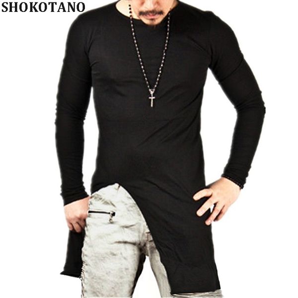 shokotano hip hop cotton t shirt men solid black long sleeve t-shirt streetwear longline slim fit tshirt, White;black
shokotano hip hop cotton t shirt men solid black long sleeve t-shirt streetwear longline slim fit tshirt, White;black