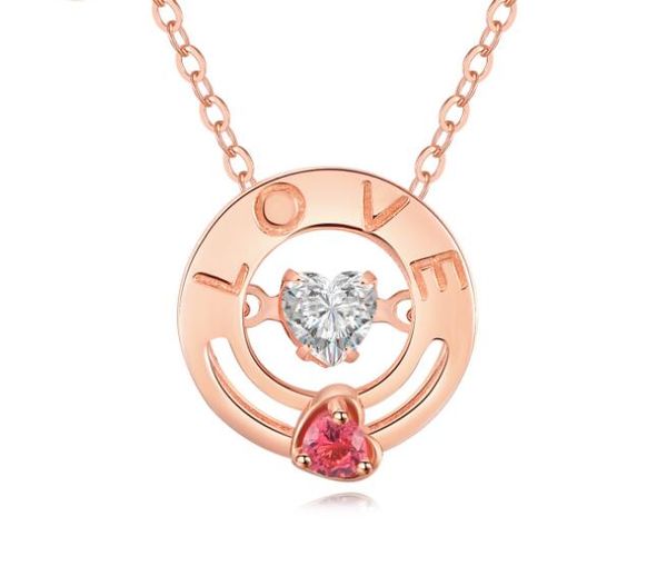 love heart beat necklace real 925 sterling silver rose gold simple pendant necklaces with cubic zircon factory direct
love heart beat necklace real 925 sterling silver rose gold simple pendant necklaces with cubic zircon factory direct