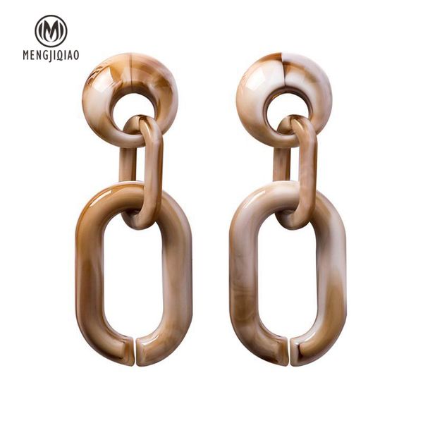 mengjiqiao 2018 new vintage geometric circle acrylic drop earrings for women fashion jewelry statement chain shape dangle brinco, Silver
mengjiqiao 2018 new vintage geometric circle acrylic drop earrings for women fashion jewelry statement chain shape dangle brinco, Silver