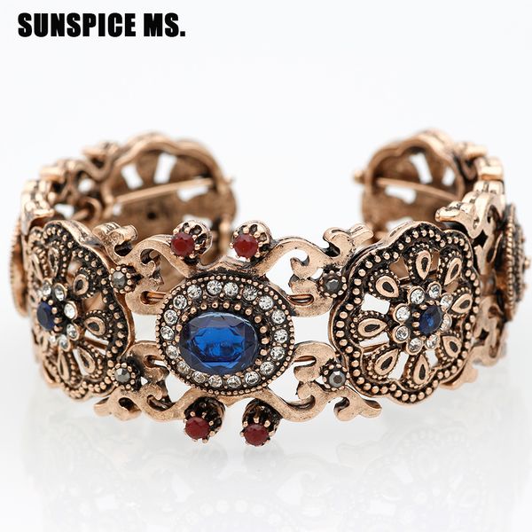 sunspicems vintage turkish women round bracelet bangle hollow flower cuff pulseiras charms bracelet jewelry ethnic bijoux, Black
sunspicems vintage turkish women round bracelet bangle hollow flower cuff pulseiras charms bracelet jewelry ethnic bijoux, Black