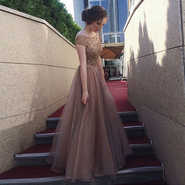 luxurious beaded crystal prom dress bateau neck cap sleeve backless long prom dresses vestidos de fiesta, Black
luxurious beaded crystal prom dress bateau neck cap sleeve backless long prom dresses vestidos de fiesta, Black