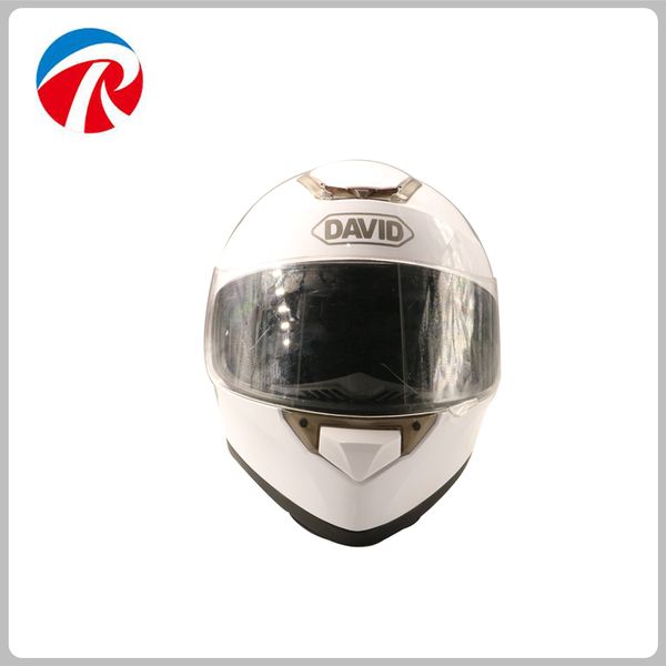 david cool style white full face motorcycle helmet with neck protection 
david cool style white full face motorcycle helmet with neck protection