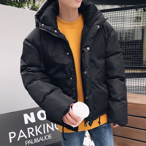 winter jacket men warm thick fashion cotton casual loose hooded coat solid color male clothes windproof streetwear outwear, Black
winter jacket men warm thick fashion cotton casual loose hooded coat solid color male clothes windproof streetwear outwear, Black
