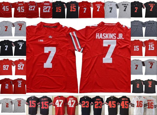 NCAA Ohio State Buckeyes #7 Dwayne Haskins Jr.#97 Nick Bosa #2 JK Dobbins White Red Black OSU College Football Jerseys
NCAA Ohio State Buckeyes #7 Dwayne Haskins Jr.#97 Nick Bosa #2 JK Dobbins White Red Black OSU College Football Jerseys