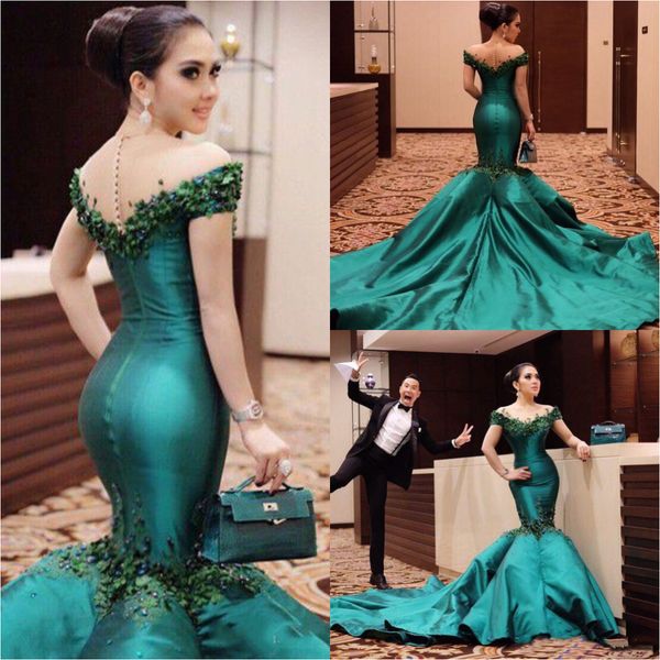 elegant hunter mermaid evening dresses illusion back o-neck beaded appliques long train arabic prom dress tight celebrity party gowns, Black;red
elegant hunter mermaid evening dresses illusion back o-neck beaded appliques long train arabic prom dress tight celebrity party gowns, Black;red