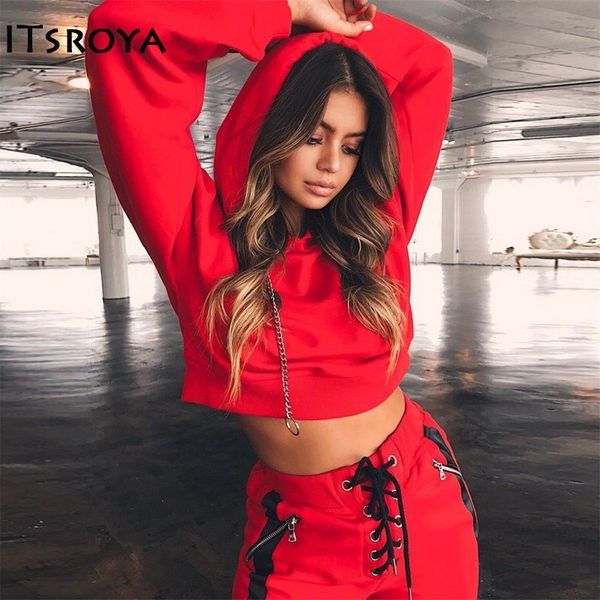 itsroya 2018 new red sports sets women metal ring ong sleeve sweater bandage sports suit elasticated cuffs pants yoga set, White;red
itsroya 2018 new red sports sets women metal ring ong sleeve sweater bandage sports suit elasticated cuffs pants yoga set, White;red