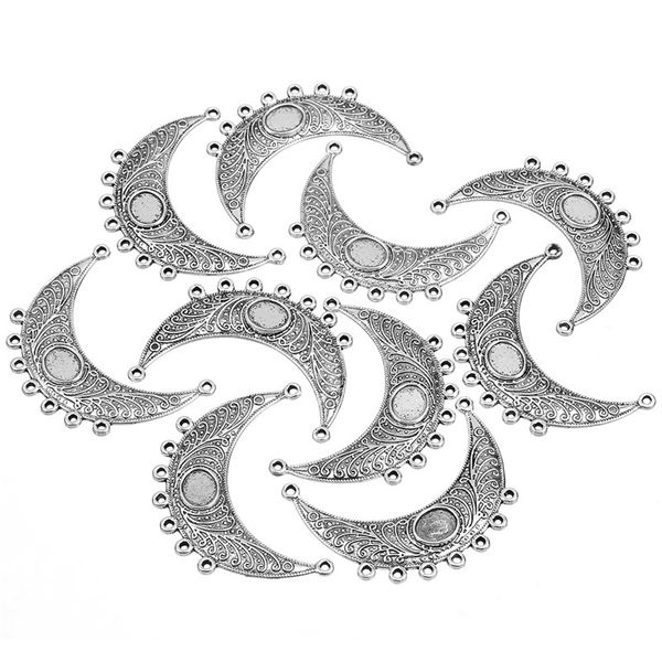 xinyao 10pcs/lot metal alloy pendants charms with 7 loop antique silver color single-sided curved pendants diy jwelry making, Bronze;silver
xinyao 10pcs/lot metal alloy pendants charms with 7 loop antique silver color single-sided curved pendants diy jwelry making, Bronze;silver