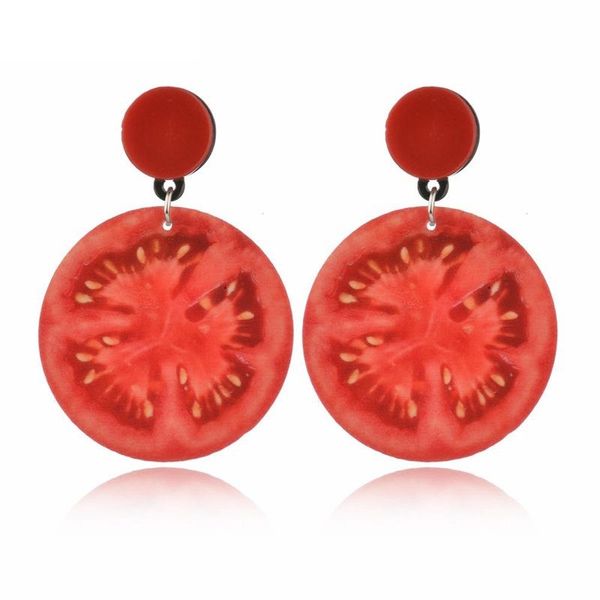 women fashion jewelry tomato drop earrings new creative round red tomato earring acrylic fruit dangle earrings cute gift, Golden
women fashion jewelry tomato drop earrings new creative round red tomato earring acrylic fruit dangle earrings cute gift, Golden