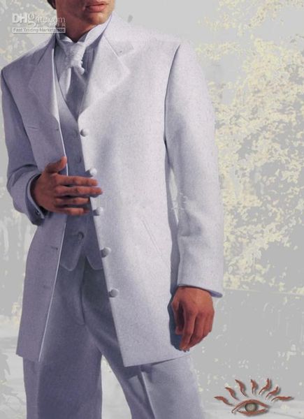 fashion five button long white men 3 piece suit wedding tuxedos excellent groom tuxedos men dinner prom clothes(jacket+pants+tie+vest)1, Black;gray
fashion five button long white men 3 piece suit wedding tuxedos excellent groom tuxedos men dinner prom clothes(jacket+pants+tie+vest)1, Black;gray