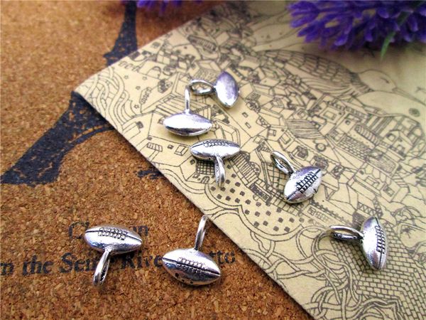 105pcs--football charms, antique tibetan silver mini football charm pendant, rugby football, rugby 12x11mm, Bronze;silver
105pcs--football charms, antique tibetan silver mini football charm pendant, rugby football, rugby 12x11mm, Bronze;silver