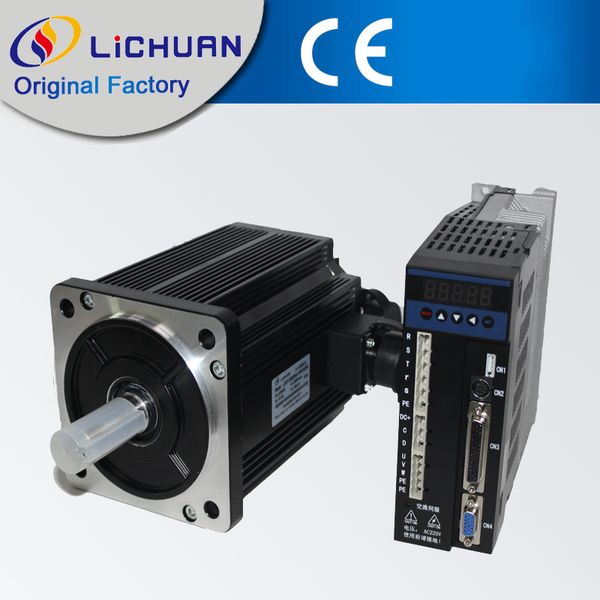lichuan 130mm frame nema51 3 phase 2.6kw 220v 2500rpm 10n.m ac servo motor driver kit
lichuan 130mm frame nema51 3 phase 2.6kw 220v 2500rpm 10n.m ac servo motor driver kit