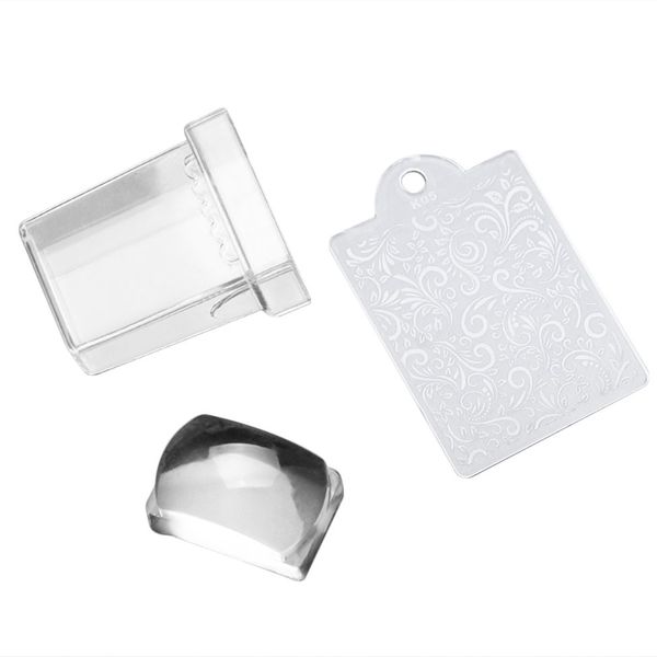 1pc pure clear jelly silicone diy silicone nail art stamper scraper with cap seal printing transfer scraper kit stamping tools, White
1pc pure clear jelly silicone diy silicone nail art stamper scraper with cap seal printing transfer scraper kit stamping tools, White