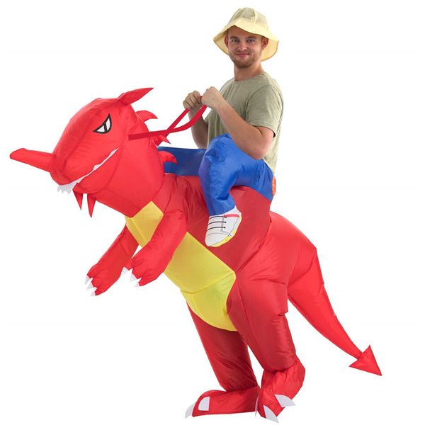 unicorn dinosaur inflatable costume t-rex fancy party dress halloween blow up costumes kids, Black;red
unicorn dinosaur inflatable costume t-rex fancy party dress halloween blow up costumes kids, Black;red
