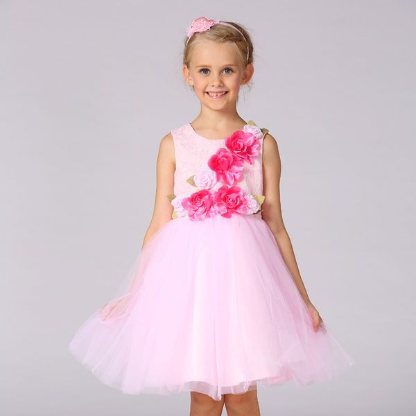 summer children's dress girls big flower show performance dress skirt flower girl wedding dress, Red;yellow
summer children's dress girls big flower show performance dress skirt flower girl wedding dress, Red;yellow