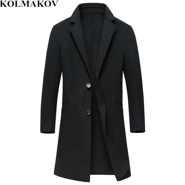 2018 new mens woolen coats solid color double-faced 90% wool winter long turn-down collar business casual m-3xl windbreakers, Black
2018 new mens woolen coats solid color double-faced 90% wool winter long turn-down collar business casual m-3xl windbreakers, Black