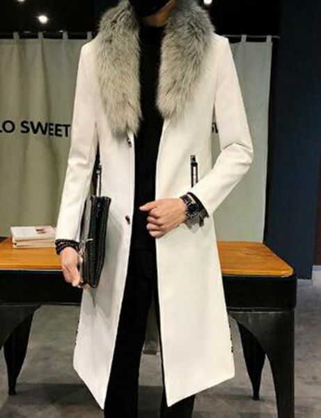 men autumn winter leisure fashion new boutique xieshen personality trend of business with a long fur coat with fur collar /m-3xl, Black
men autumn winter leisure fashion new boutique xieshen personality trend of business with a long fur coat with fur collar /m-3xl, Black