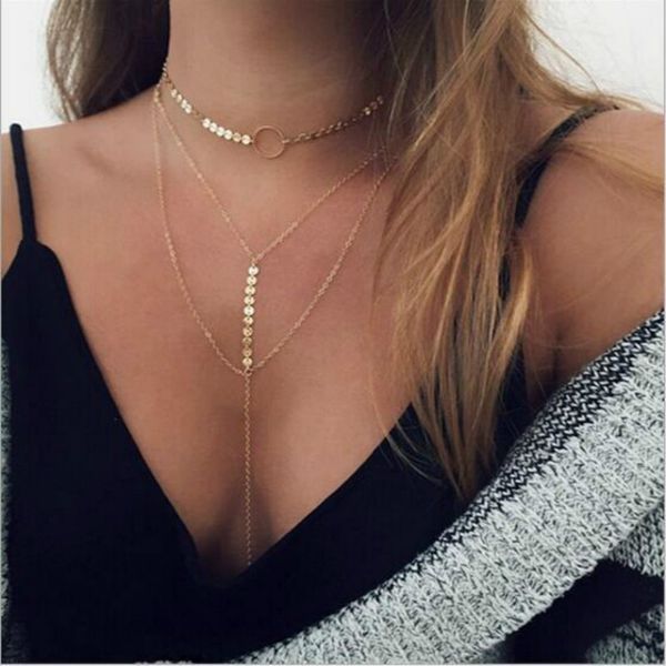 gold silver sequins long tassel star choker necklace accessories for women jewelry double layer chokers, Golden;silver
gold silver sequins long tassel star choker necklace accessories for women jewelry double layer chokers, Golden;silver
