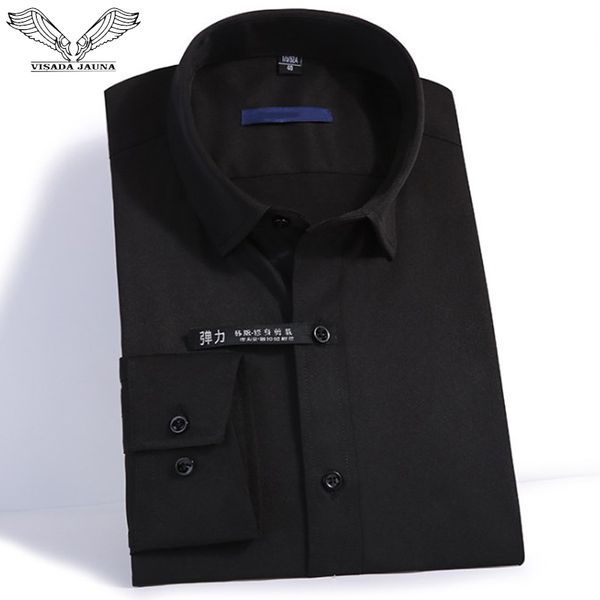visada jauna stretch shirt men's long-sleeved shirt small lapel slim business dress professional solid color men xs n9008, White;black
visada jauna stretch shirt men's long-sleeved shirt small lapel slim business dress professional solid color men xs n9008, White;black