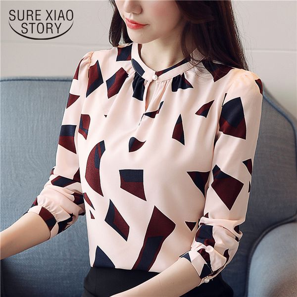 new arrived 2018 spring blouse women printed shirt female long sleeve chiffon shirt office lady fashion bottoming d487 30, White
new arrived 2018 spring blouse women printed shirt female long sleeve chiffon shirt office lady fashion bottoming d487 30, White