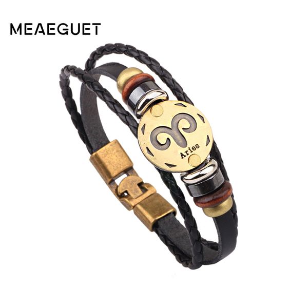 meaeguet bronze alloy buckles zodiac aries bracelet punk leather bracelet wooden bead black hematite charm men women jewelry, Golden;silver
meaeguet bronze alloy buckles zodiac aries bracelet punk leather bracelet wooden bead black hematite charm men women jewelry, Golden;silver