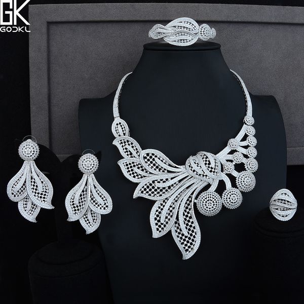 godki dandelion flower 4pcs african jewelry set for women wedding cubic zircon crystal cz dubai silver bridal jewelry set
godki dandelion flower 4pcs african jewelry set for women wedding cubic zircon crystal cz dubai silver bridal jewelry set