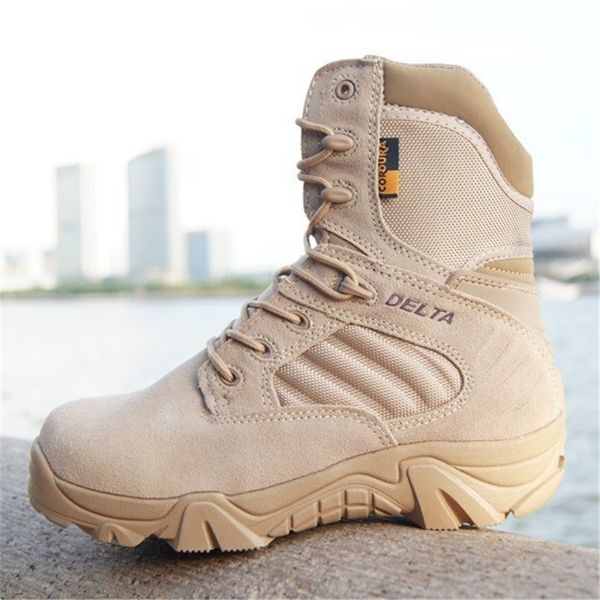 

Delta Brand Mens Tactical Boots Desert Combat Outdoor Army Hiking Shoes Travel Botas Shoes Leather Autumn Male Ankle Boots