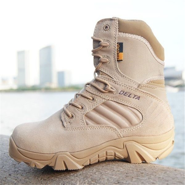 

Delta Brand Mens Tactical Boots Desert Combat Outdoor Army Hiking Shoes Travel Botas Shoes Leather Autumn Male Ankle Boots