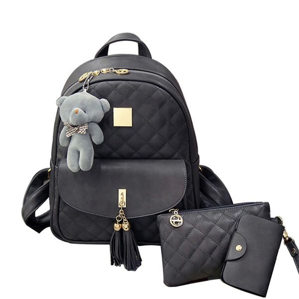 new arrival 3pcs/set small bear girls school bag pu tassel women backpack double zipper women bag vintage backpack bags
new arrival 3pcs/set small bear girls school bag pu tassel women backpack double zipper women bag vintage backpack bags