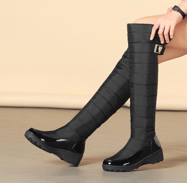 winter protection womens plush warm over knee high boots for snow round toe down fur ladies thigh high boots shoes patchwork adf-5055, Black
winter protection womens plush warm over knee high boots for snow round toe down fur ladies thigh high boots shoes patchwork adf-5055, Black