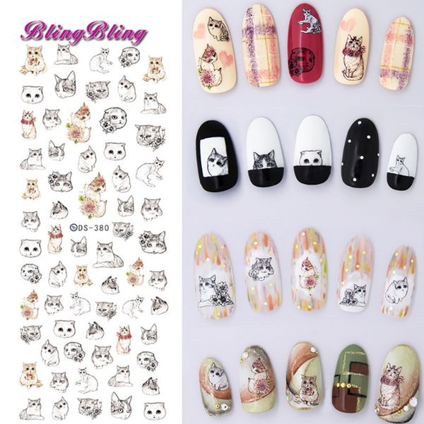 blingbling cat kitty nail stickers cartoon design nail water decals cute art decoration 2 sheet water slide new, Black
blingbling cat kitty nail stickers cartoon design nail water decals cute art decoration 2 sheet water slide new, Black