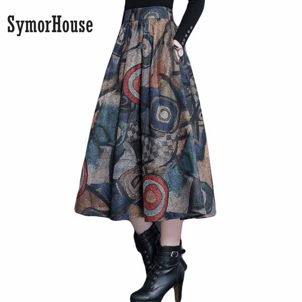 wholesale-autumn winter maxi woolen skirt women thick high waist long skirt faldas big swing pleated prints wool skirts women, Black
wholesale-autumn winter maxi woolen skirt women thick high waist long skirt faldas big swing pleated prints wool skirts women, Black