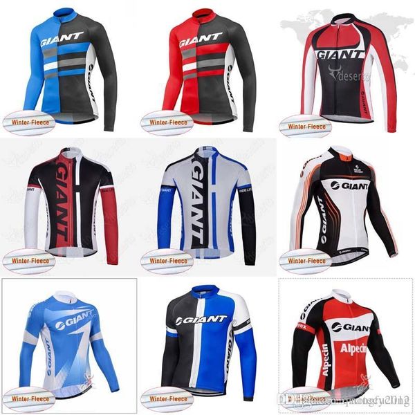 Велоспорт Зимний Термо-Флисовый трикотаж Pro Giant С Длинным Рукавом Велоспорт Джерс 
Велоспорт Зимний Термо-Флисовый трикотаж Pro Giant С Длинным Рукавом Велоспорт Джерс