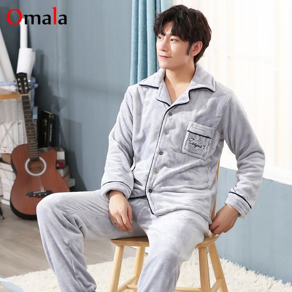 gray coral fleece pajamas for men homewear male sleepwear winter pajama set full sleeves long pants 2 pcs pyjama set night wear, Black;brown
gray coral fleece pajamas for men homewear male sleepwear winter pajama set full sleeves long pants 2 pcs pyjama set night wear, Black;brown