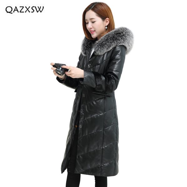 qazxsw 2018 new genuine sheepkin coats plus velvet thick down jacket long slim women real leather jackets single breasted ld112, Black
qazxsw 2018 new genuine sheepkin coats plus velvet thick down jacket long slim women real leather jackets single breasted ld112, Black
