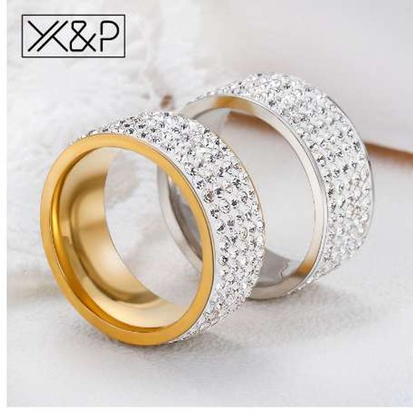 x&p fashion trendy korean gold silver shiny crystal ring for women men party anniversary rhinestone stainless steel ring jewelry
x&p fashion trendy korean gold silver shiny crystal ring for women men party anniversary rhinestone stainless steel ring jewelry