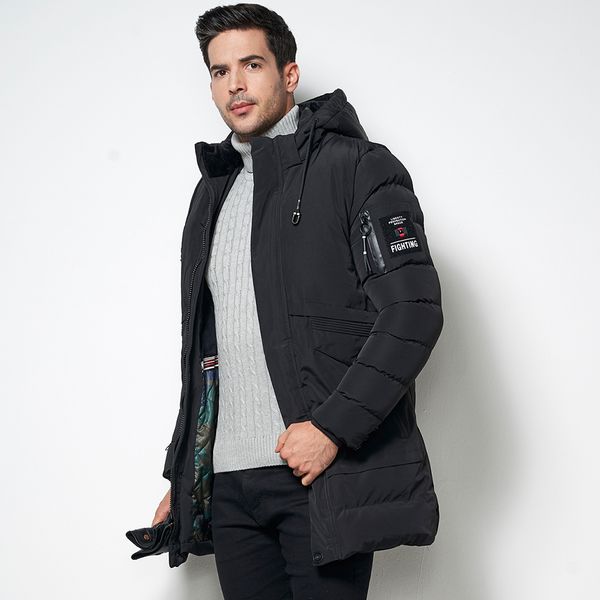 men's windbreaker 2018 winter thick casual long fleece parka jacket coat men brand fashion cotton hat warm parka male - 40 degee, Black
men's windbreaker 2018 winter thick casual long fleece parka jacket coat men brand fashion cotton hat warm parka male - 40 degee, Black