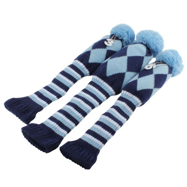 knit 3pcs headcover set vintange pom pom sock covers 1-3-5 blue
knit 3pcs headcover set vintange pom pom sock covers 1-3-5 blue