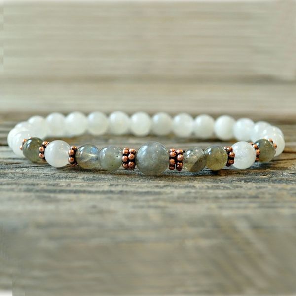new beginnings moonstone & labradorite bracelet yoga meditation energy boho mala jewelry crystal healing bracelet, Golden;silver
new beginnings moonstone & labradorite bracelet yoga meditation energy boho mala jewelry crystal healing bracelet, Golden;silver