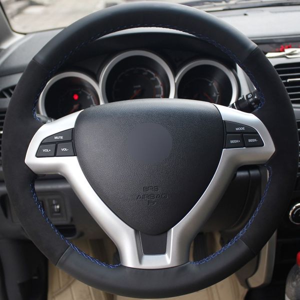 black suede black genuine leather diy hand-stitched car steering wheel cover for changan cx20
black suede black genuine leather diy hand-stitched car steering wheel cover for changan cx20
