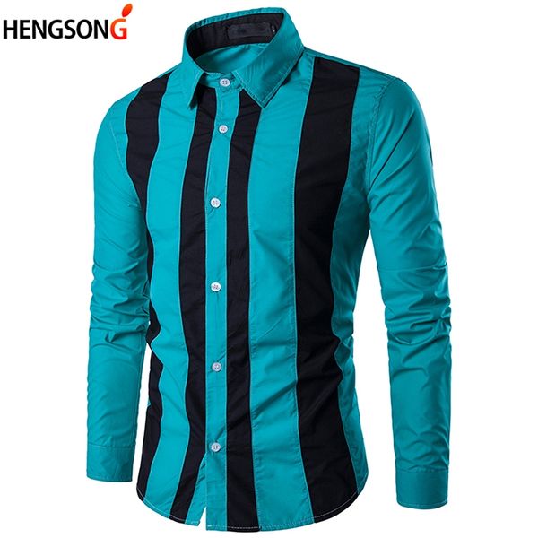 autumn new men's long-sleeved shirt fashion korean youth stitching slim turn-down collar shirt, White;black
autumn new men's long-sleeved shirt fashion korean youth stitching slim turn-down collar shirt, White;black