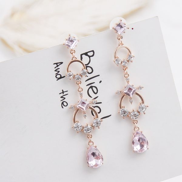 korean style cross round circle chain long water drop rhinestone pendant earrings for girls women new fashion jewelry ec901, Silver
korean style cross round circle chain long water drop rhinestone pendant earrings for girls women new fashion jewelry ec901, Silver