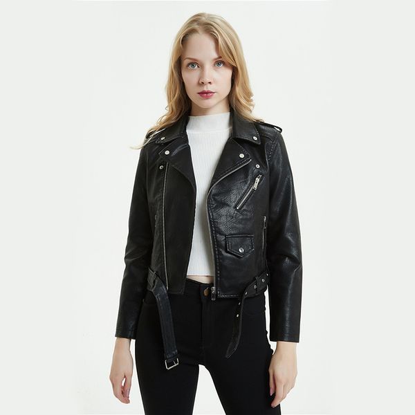 large size pu leather jacket women bright colors black motorcycle coat short faux leather biker jacket soft female
large size pu leather jacket women bright colors black motorcycle coat short faux leather biker jacket soft female