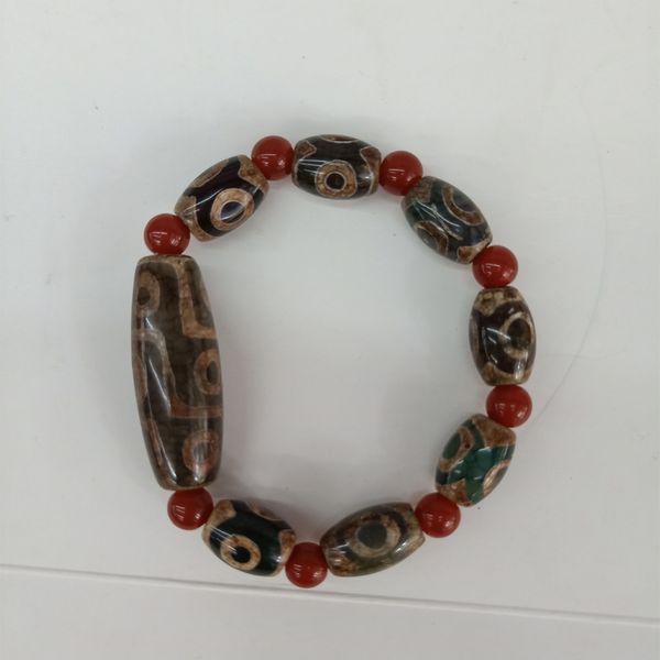tibetan dzi beads bracelet ethnic style nine eyes three eyes barrel beads bracelets natural agates stone material, Black
tibetan dzi beads bracelet ethnic style nine eyes three eyes barrel beads bracelets natural agates stone material, Black