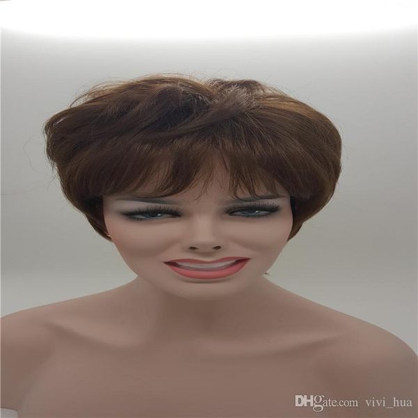 xt668 america and europe dark brown short curly wigs with bang natural synthetic hair for white and black wowen
xt668 america and europe dark brown short curly wigs with bang natural synthetic hair for white and black wowen