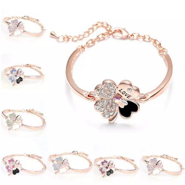 crystal four leaf clover bracelets bangle cuff letter love charm diamond inspirational jewelry for women girls lucky gift 9 colors, Golden;silver
crystal four leaf clover bracelets bangle cuff letter love charm diamond inspirational jewelry for women girls lucky gift 9 colors, Golden;silver