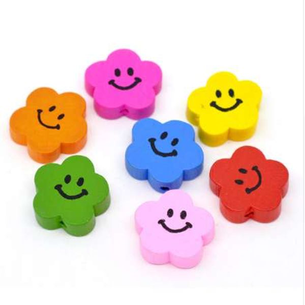 doreen box 50 mixed color cute smiling flower wood beads 20x20mm (b11285), Black
doreen box 50 mixed color cute smiling flower wood beads 20x20mm (b11285), Black