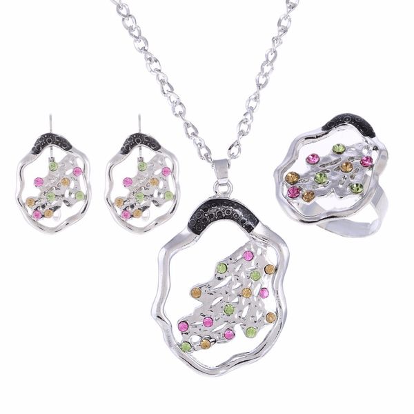brilliant silver plated jewelry set austrian crystal fashion necklace earrings ring set jewellery girl wedding gift, Slivery;golden
brilliant silver plated jewelry set austrian crystal fashion necklace earrings ring set jewellery girl wedding gift, Slivery;golden