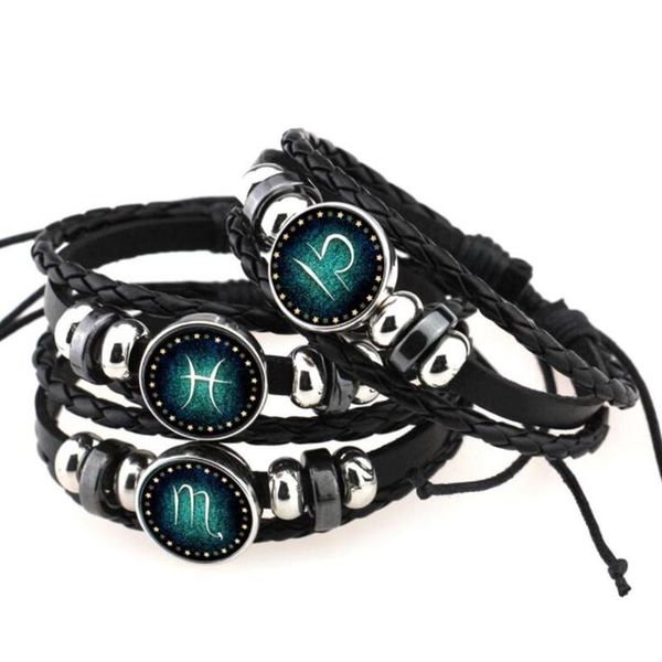 2018 New Aries Taurus Gemini Cancer Virgo 12 Zodiac Sign Bracelet Women Men Black Genuine Braided Leather Bracelets XY17015
2018 New Aries Taurus Gemini Cancer Virgo 12 Zodiac Sign Bracelet Women Men Black Genuine Braided Leather Bracelets XY17015