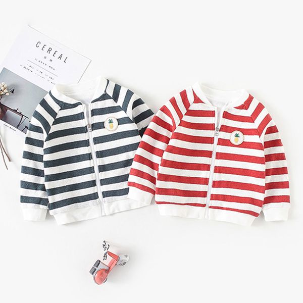 2018 children's coats boys warm jacket fall winter coat red green stripes baby knitting cardigan coat zipper newborn clothes, Blue;gray
2018 children's coats boys warm jacket fall winter coat red green stripes baby knitting cardigan coat zipper newborn clothes, Blue;gray