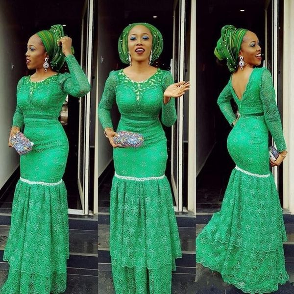 2019 new green prom dresses lace long sleeves mermaid evening gowns saudi arabic floor length women formal party dress women vestidos, Black
2019 new green prom dresses lace long sleeves mermaid evening gowns saudi arabic floor length women formal party dress women vestidos, Black